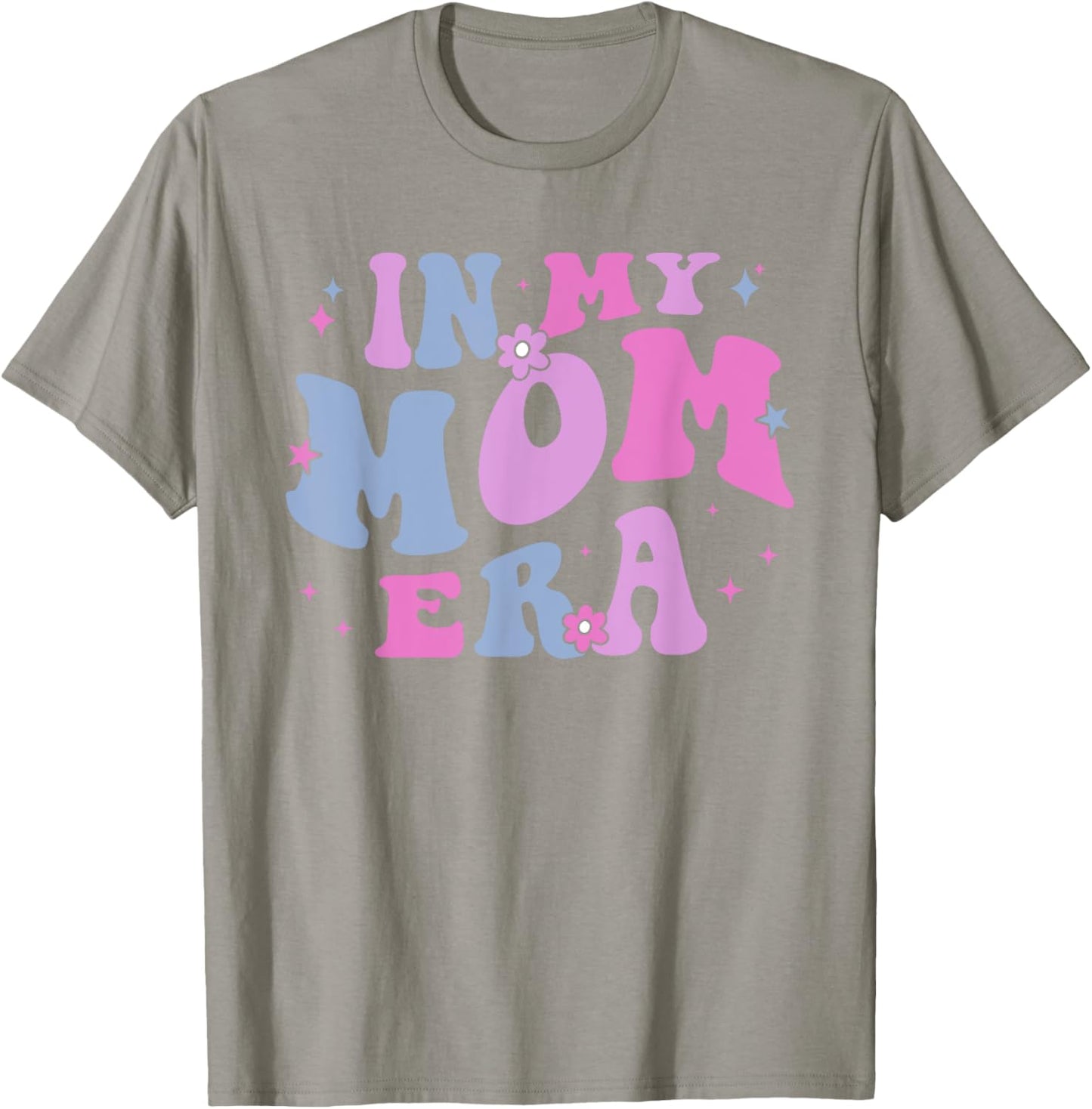 In My Mom Era Lover Groovy Retro Mom Mother's Day Birthday T-Shirt - T-Shirt | Sand