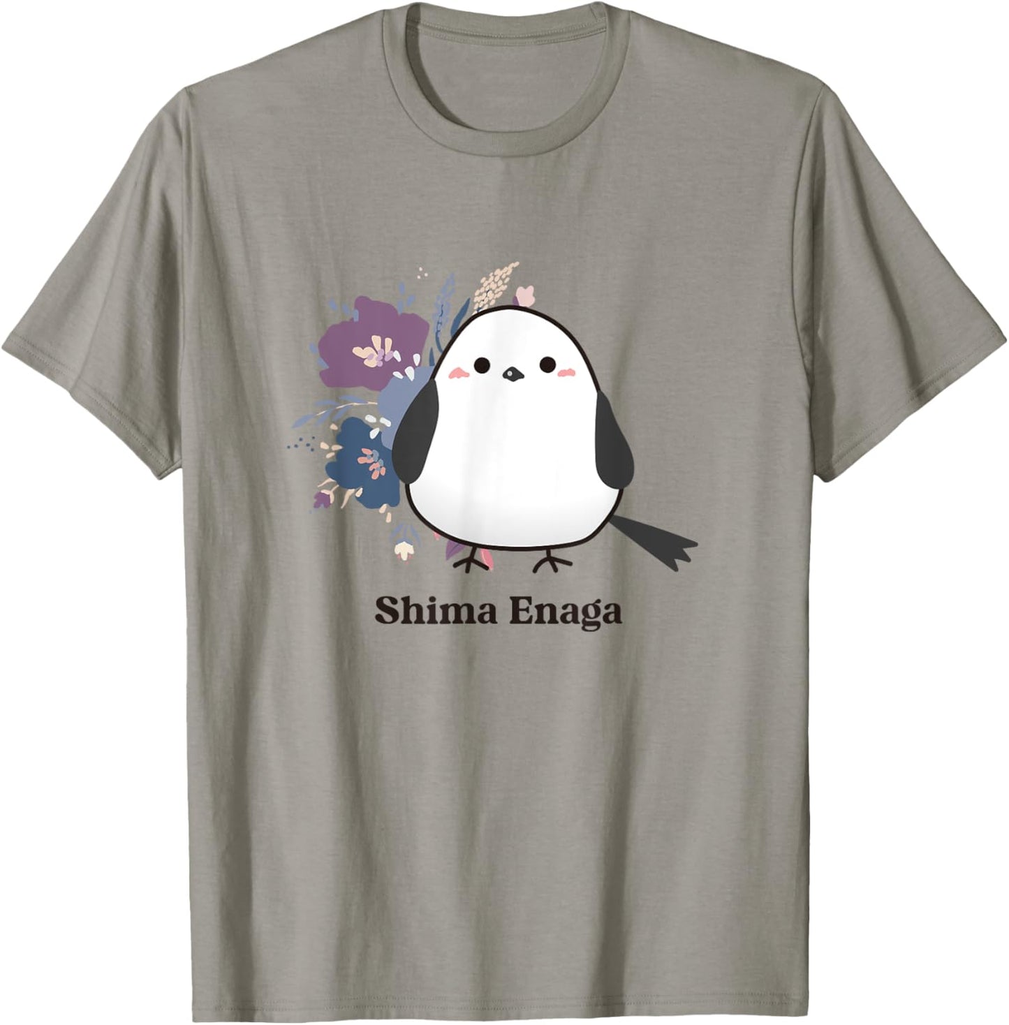 Shima Enaga Bird flower Wild Bird Japan Hokkaido Snow Fairy T-Shirt - T-Shirt | Sand