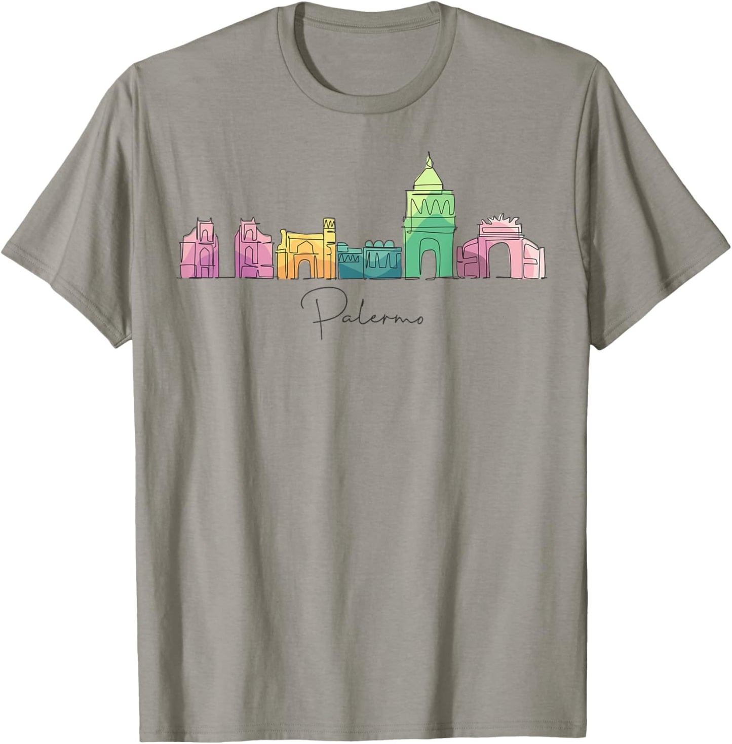Palermo Sicily Europe Traveling European Italian Vacation T-Shirt - T-Shirt | Sand
