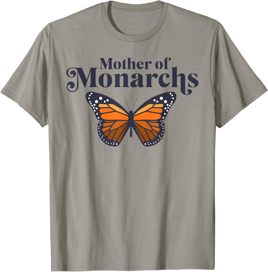 Butterfly Mother Of Monarchs Funny Mother's Day Insect Lover T-Shirt - T-Shirt | Sand