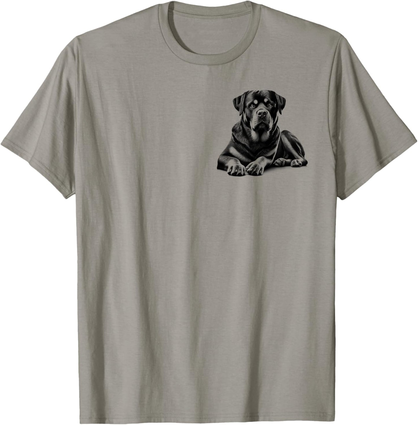 Rottweiler Dog in Lying Pose on Chest Women Kids T-Shirt - T-Shirt | Sand