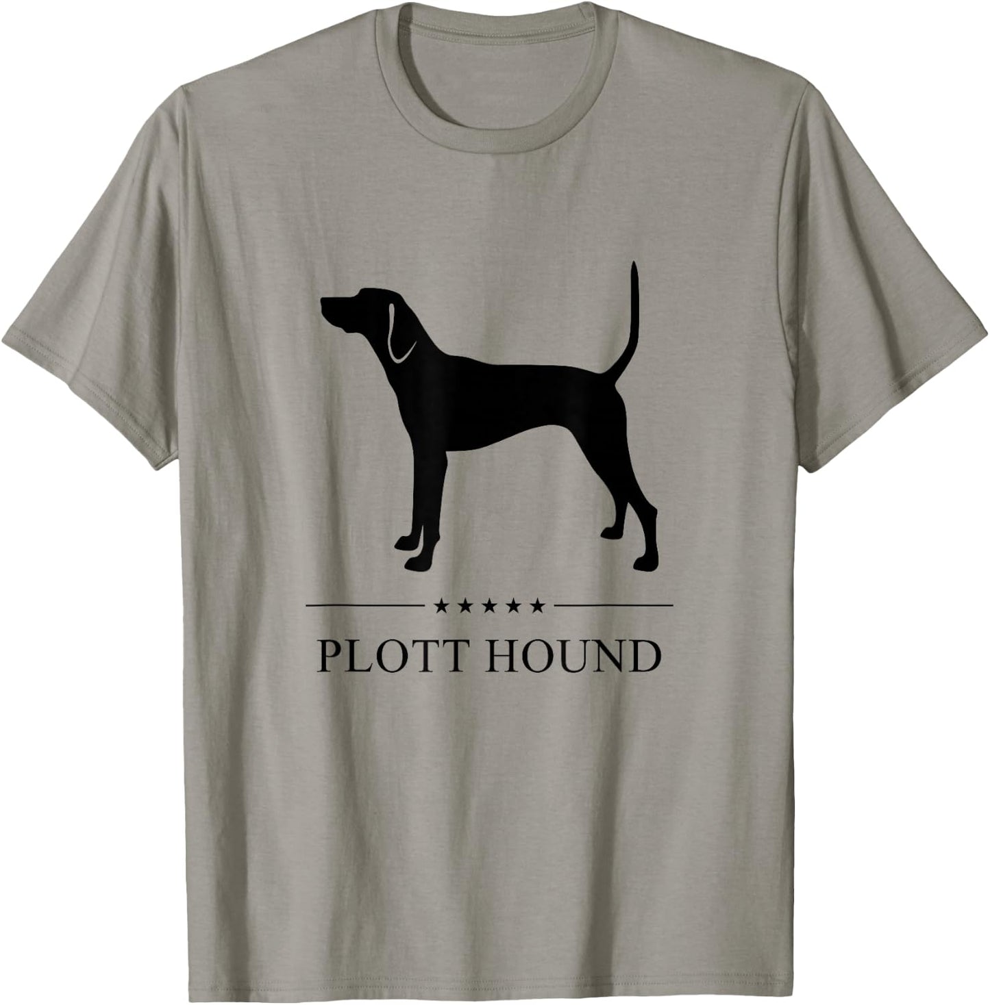 Plott Hound Black Silhouette T-Shirt - T-Shirt | Sand