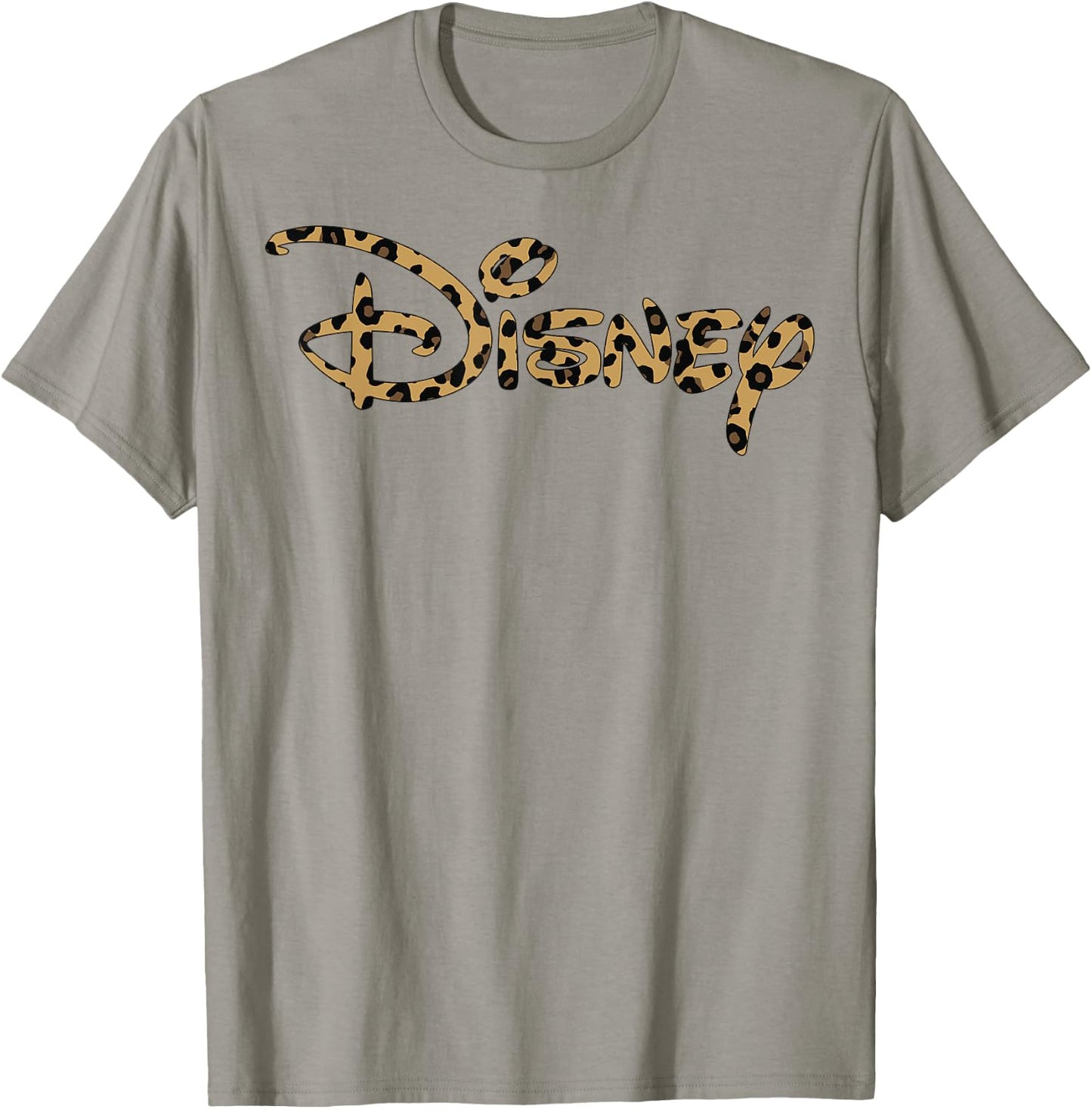 Disney Logo Leopard Fill T-Shirt - T-Shirt | Sand