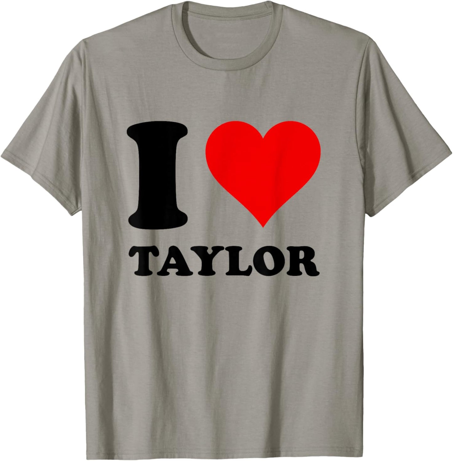 Red Heart I Love Taylor T-Shirt - T-Shirt | Sand