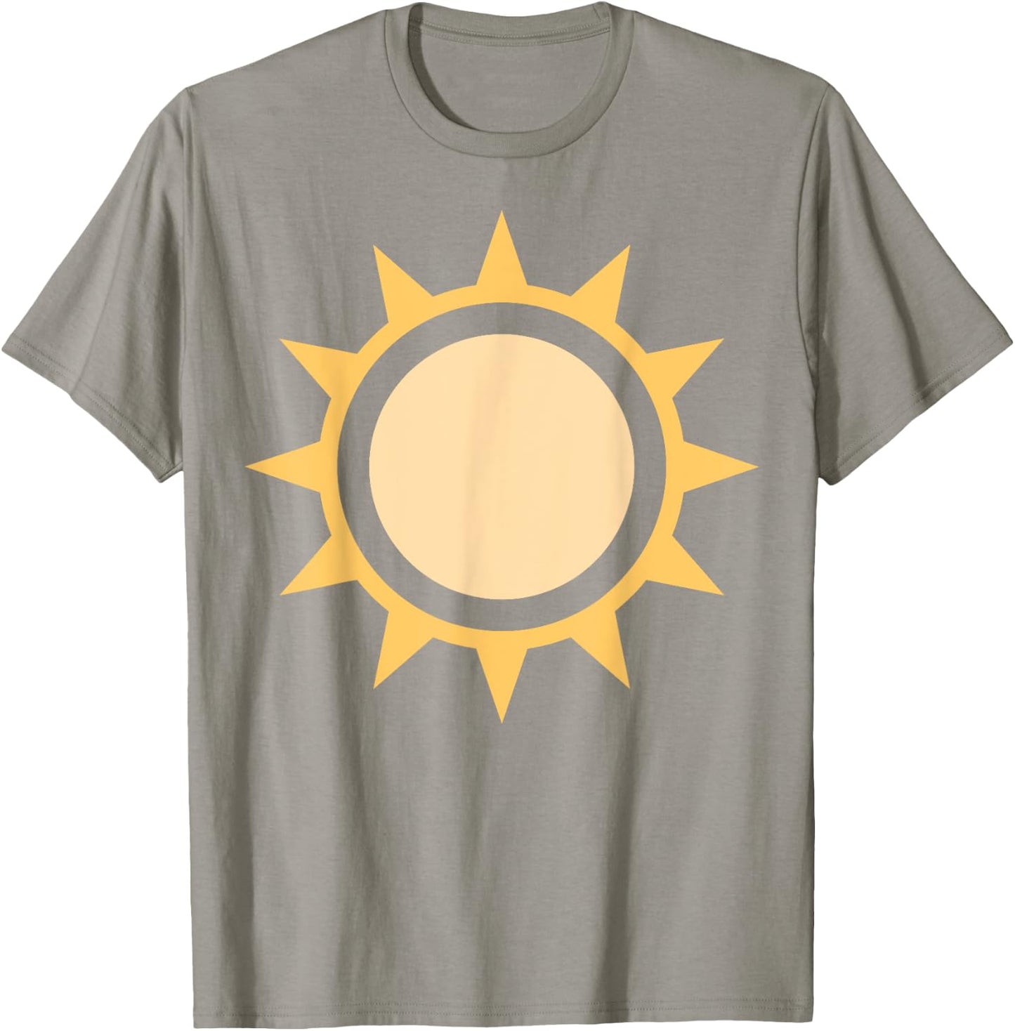 Sun Simple Sun Icon Design For Sunshine Summer Fun T-Shirt - T-Shirt | Sand