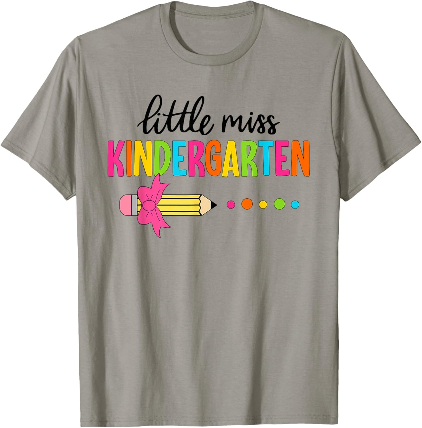 Little Miss Kindergarten Girl Back To School Kindergarten T-Shirt - T-Shirt | Sand