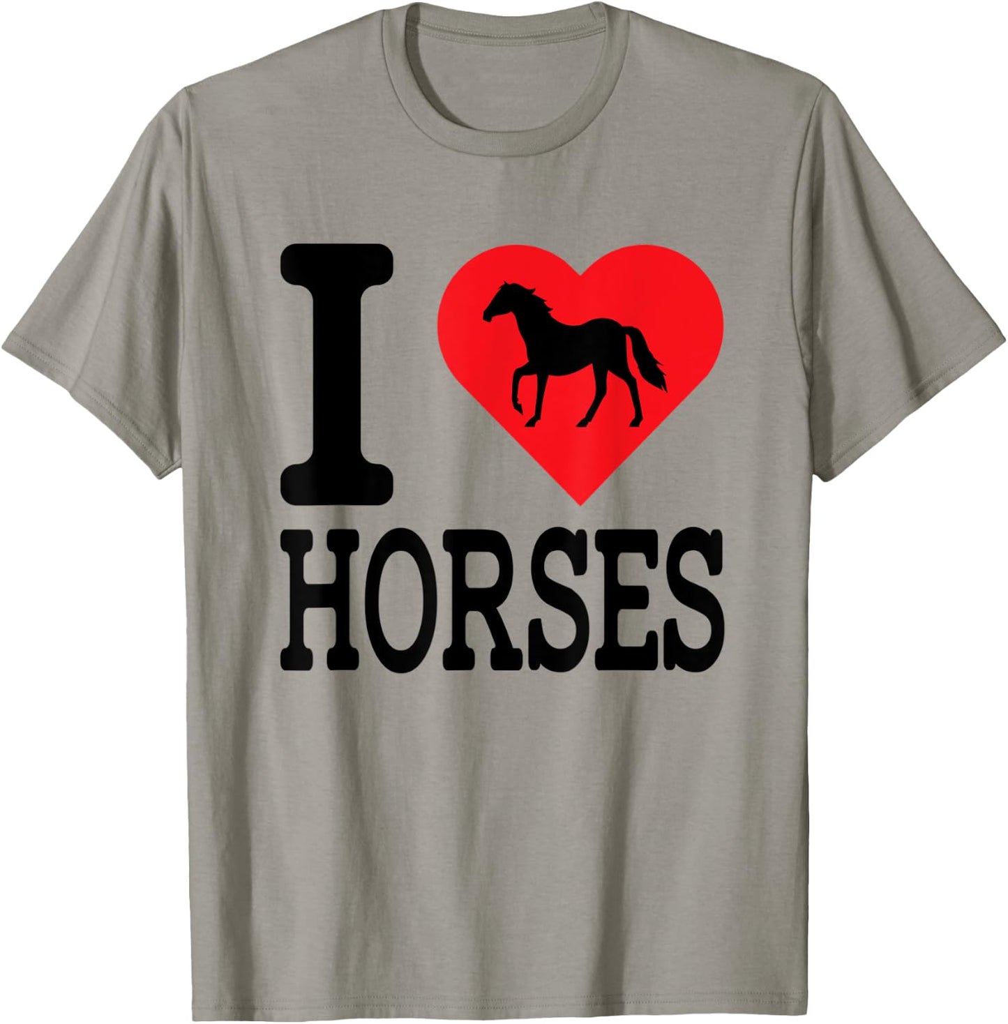 I Love Horses Shirt T-Shirt - T-Shirt | Sand
