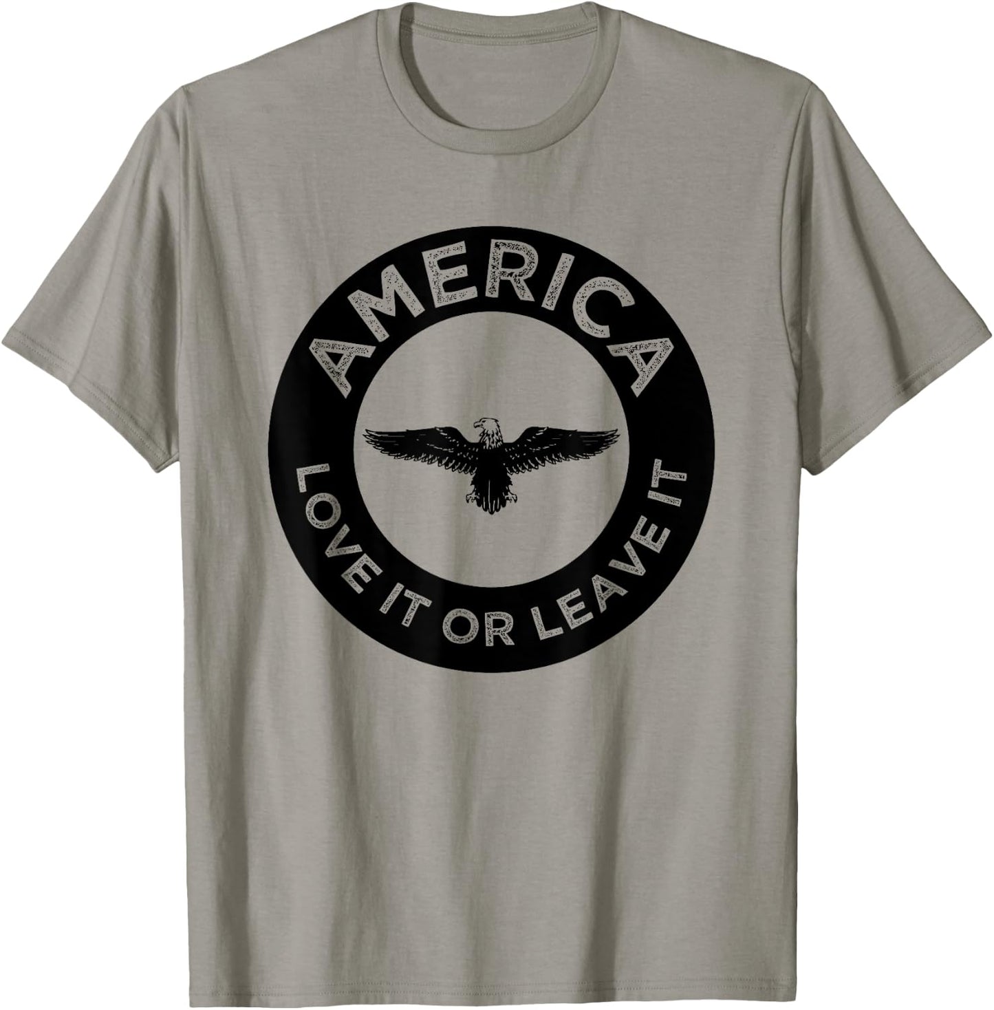 America Love It Or Leave It Novelty 4th Of July Gift T-Shirt - T-Shirt | Sand