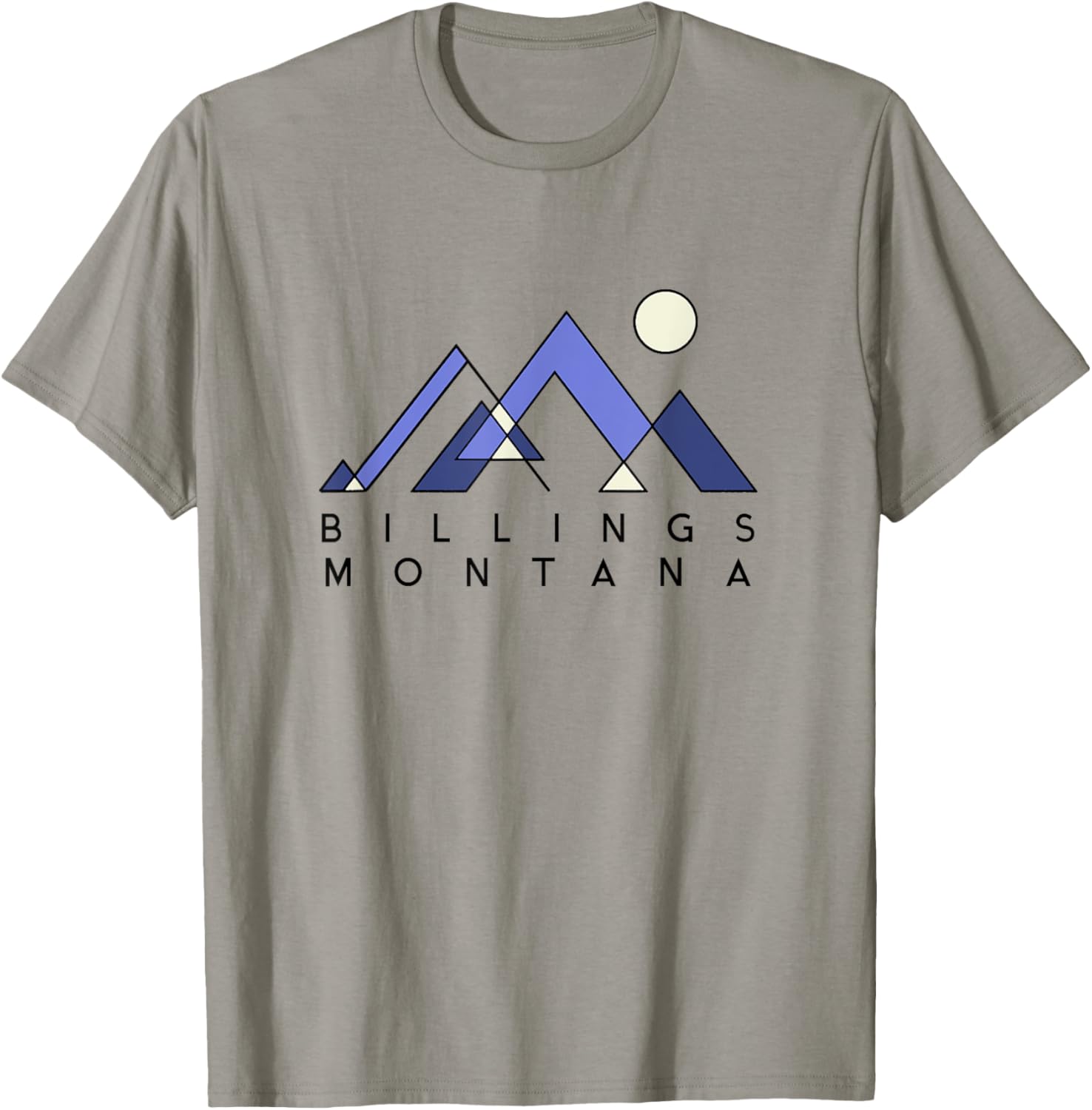 Billings Montana | Billings MT Abstract T-Shirt - T-Shirt | Sand