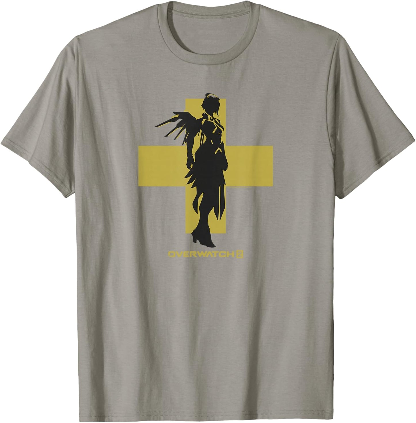 Overwatch 2 Mercy Angel Silhouette T-Shirt - T-Shirt | Sand
