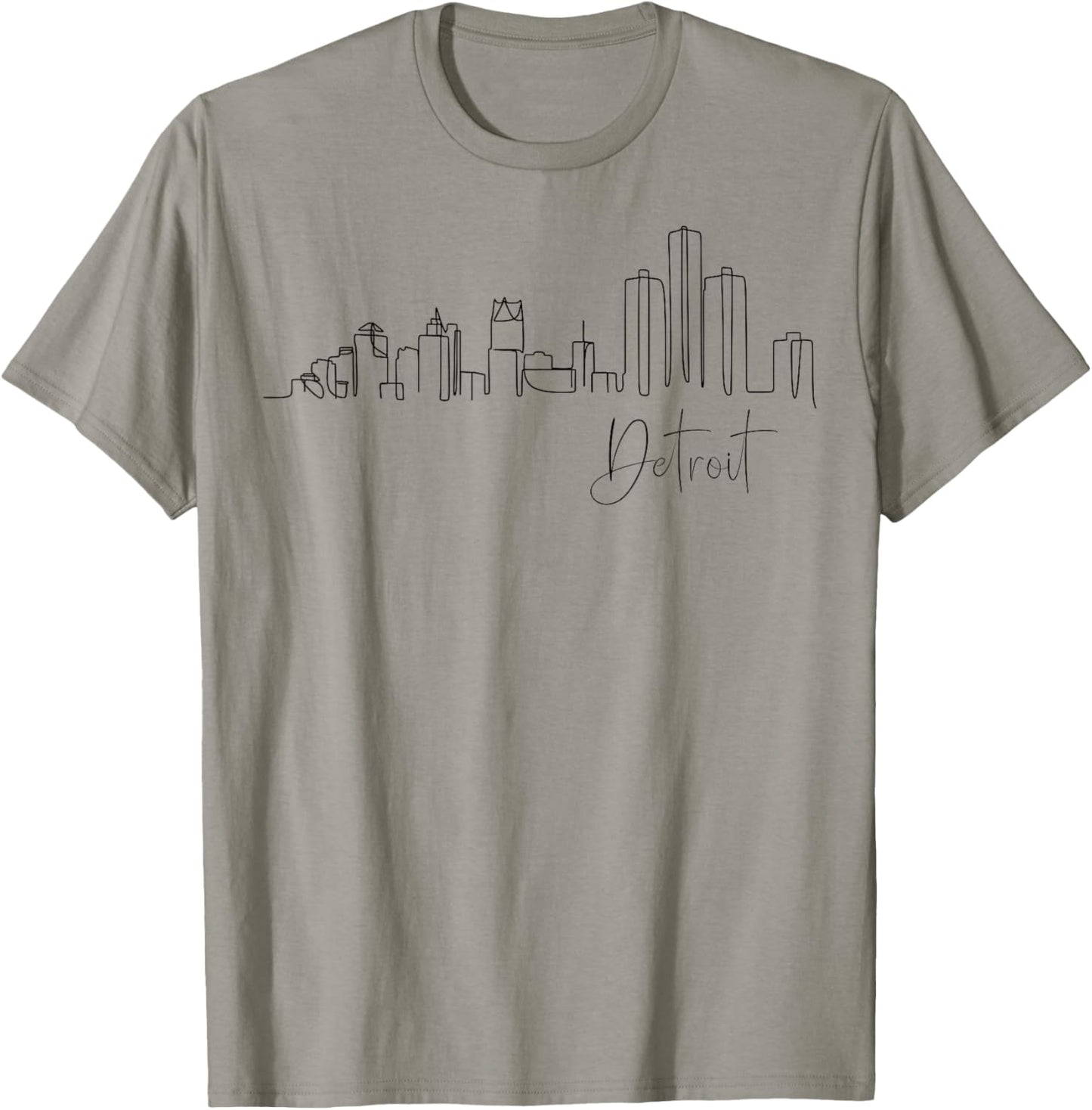 Detroit Michigan Great Lakes State Vacation Motor City T-Shirt - T-Shirt | Sand