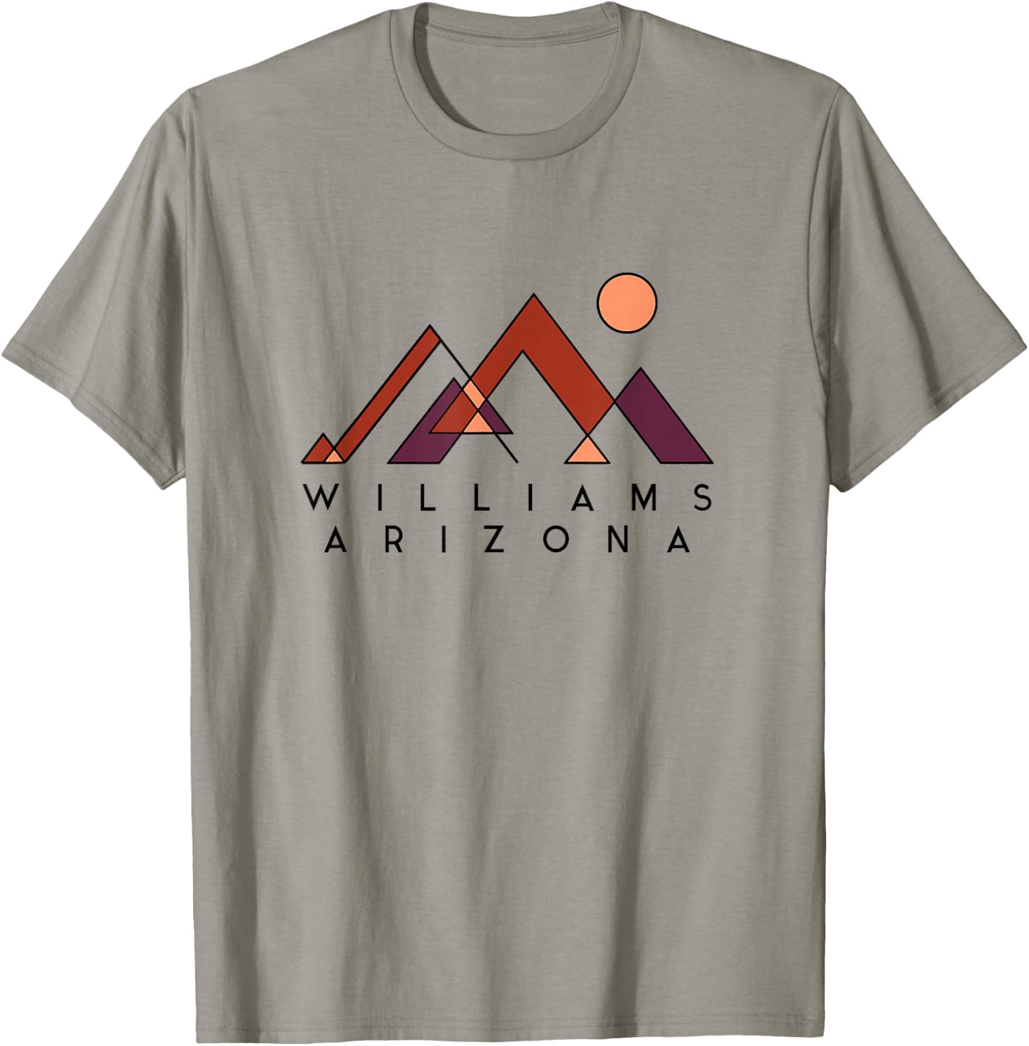 Williams Arizona | Williams Arizona Abstract | Williams AZ T-Shirt - T-Shirt | Sand