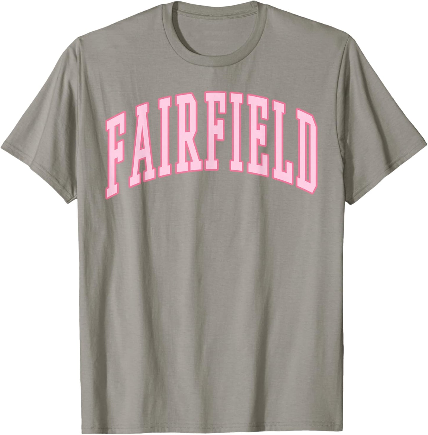 Fairfield Vintage Preppy Varsity Pink Sports T-Shirt - T-Shirt | Sand