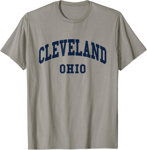 Cleveland - Ohio - Throwback Design - Classic T-Shirt - T-Shirt | Sand
