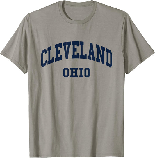 Cleveland - Ohio - Throwback Design - Classic T-Shirt - T-Shirt | Sand