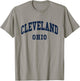 Cleveland - Ohio - Throwback Design - Classic T-Shirt - T-Shirt | Sand