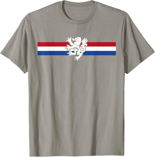 Holland Emblem Lion Nederland Flag Netherlands T-Shirt - T-Shirt | Sand