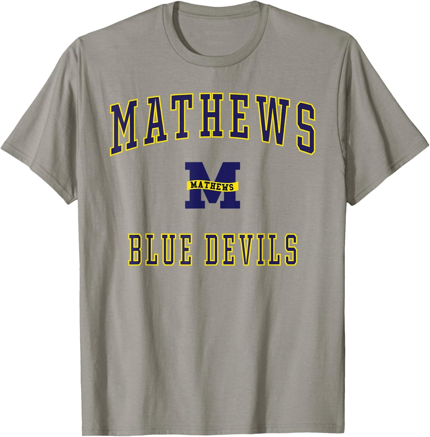 Mathews High School Blue Devils T-Shirt - T-Shirt | Sand