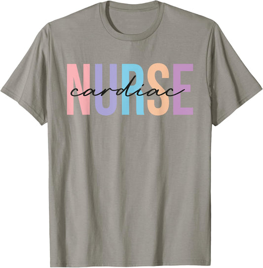 Cardiac Nurse Cardiology Nurse Appreciation nursing T-Shirt - T-Shirt | Sand