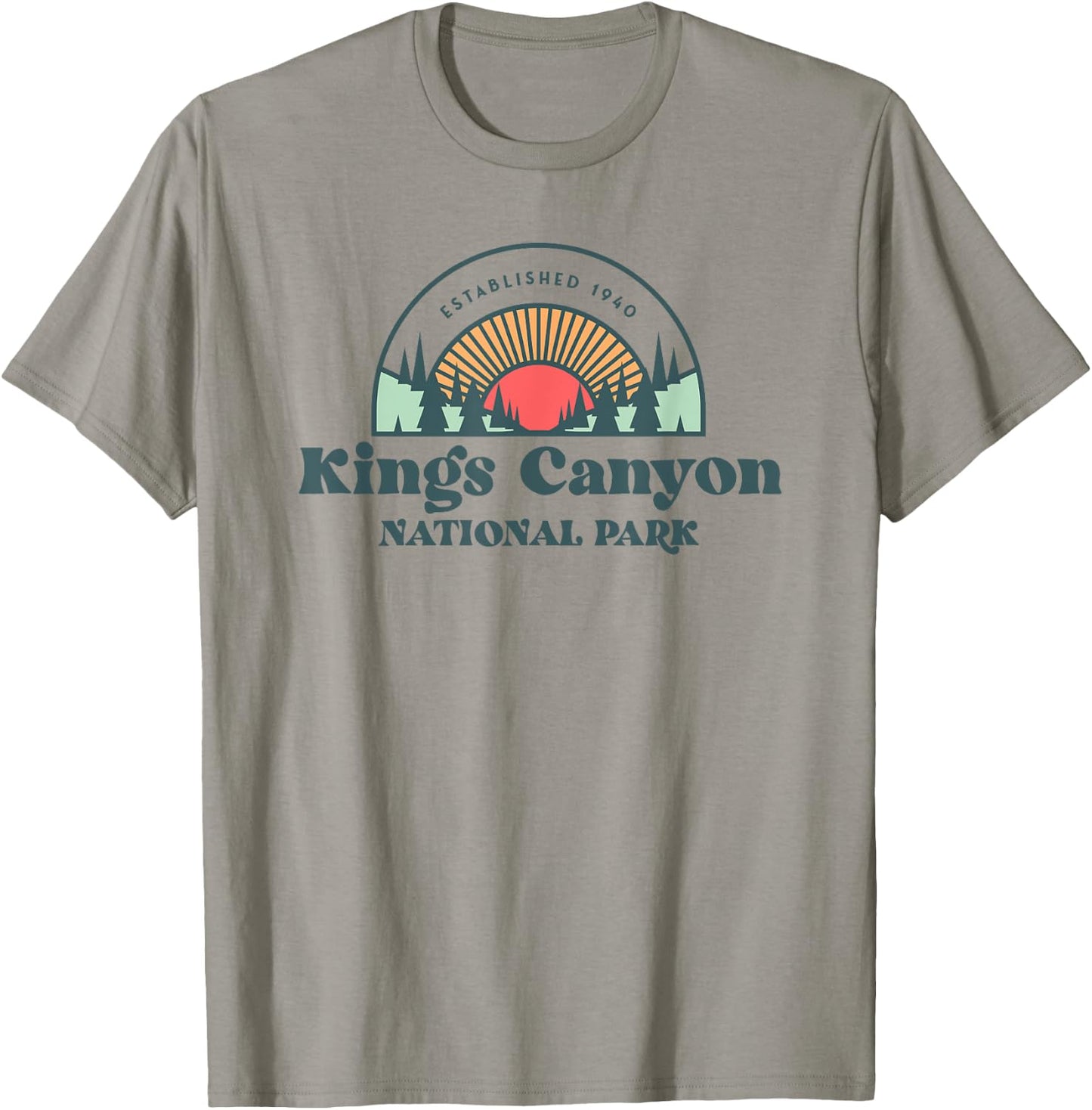 Family Vacation Shirt - Retro Kings Canyon National Park T-Shirt - T-Shirt | Sand