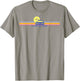Back to The Future Delorean Retro Chest Stripes T-Shirt - T-Shirt | Sand