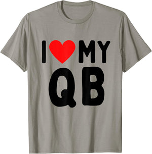 I Love My QB T-Shirt - T-Shirt | Sand
