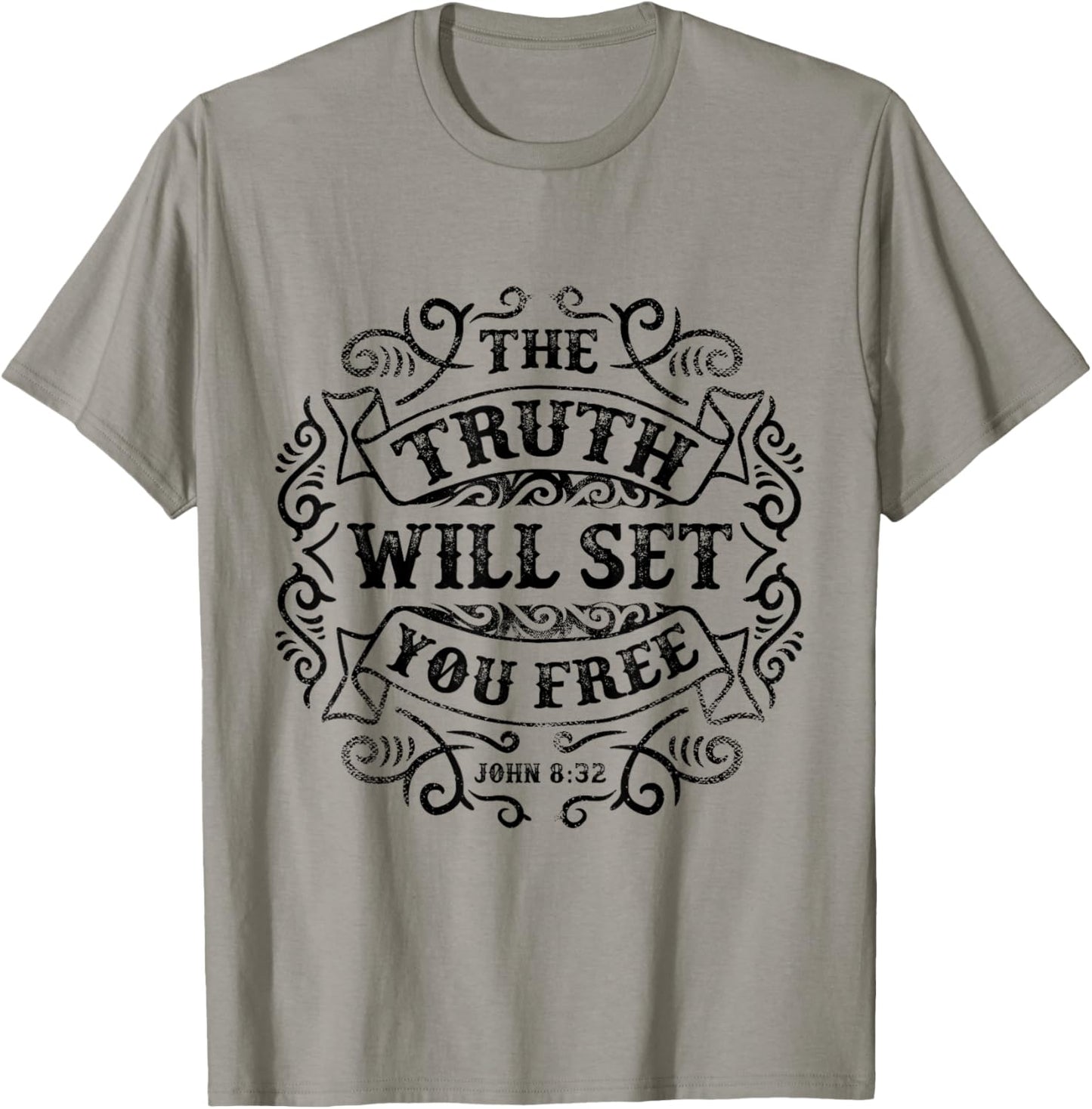 The Truth Will Set You Free - John 8:32 T-Shirt - T-Shirt | Sand