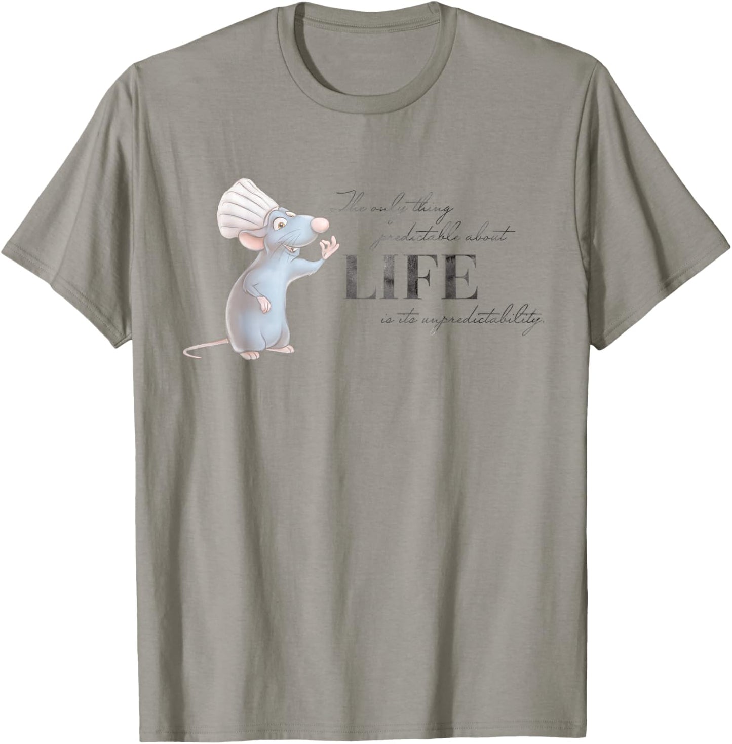 Disney 100 and Pixar's Ratatouille Remy Unpredictable Life Small T-Shirt - T-Shirt | Sand