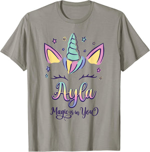 First Name Ayla Personalized I Love Ayla T-Shirt - T-Shirt | Sand