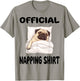 Pug Puggy Dog Pajamas Nightgown Official Napping Women Kids T-Shirt - T-Shirt | Sand