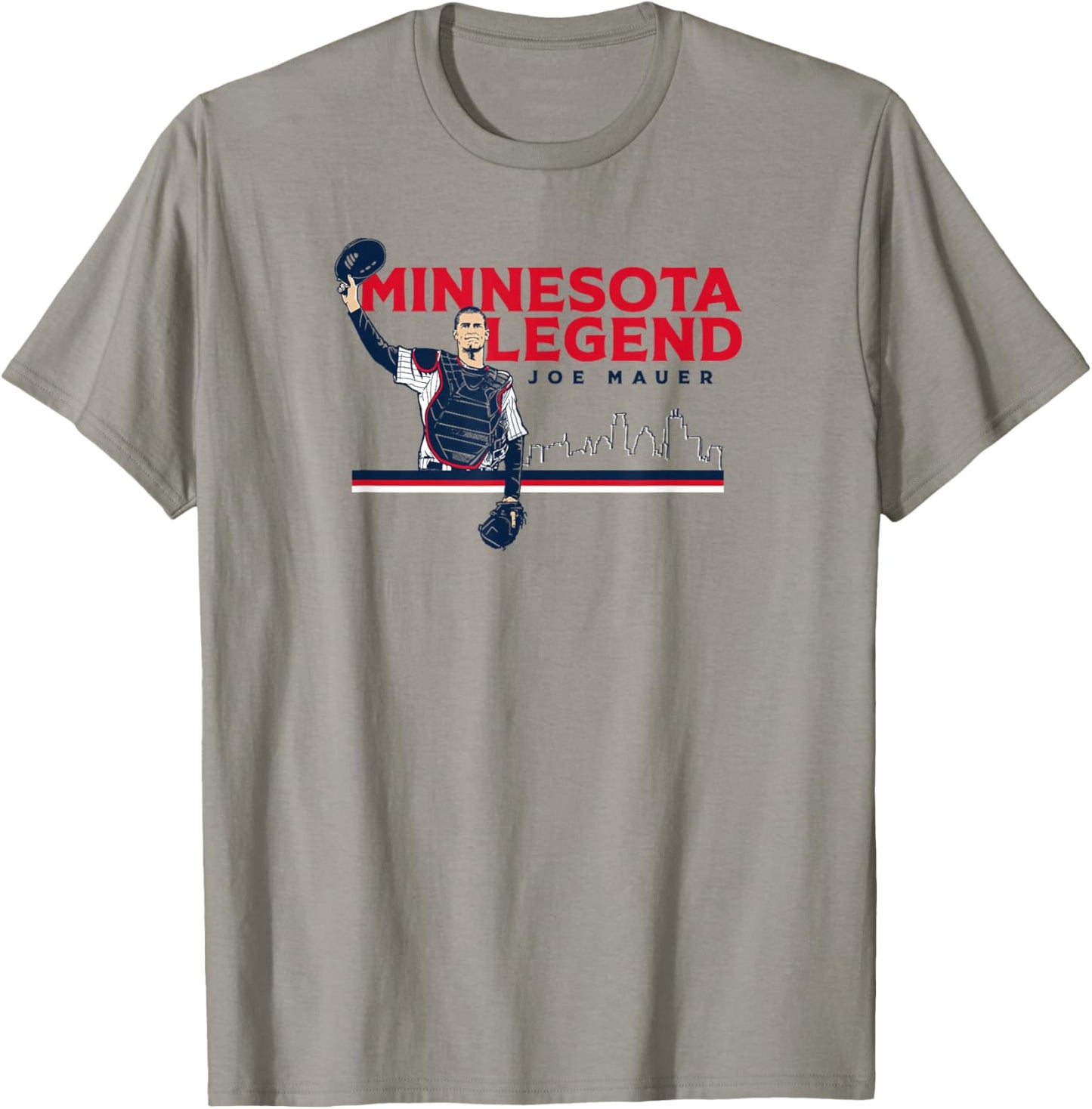 Joe Mauer - Minnesota Legend - Minnesota Baseball T-Shirt - T-Shirt | Sand
