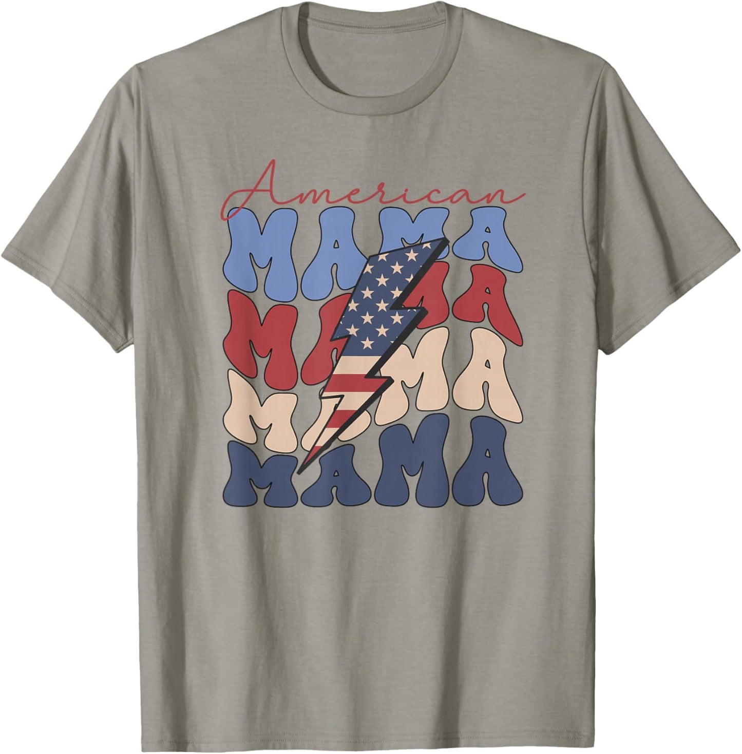 American Mama, 4th Of July, Fourth of July, Patriotic, USA Men T-Shirt - T-Shirt | Sand