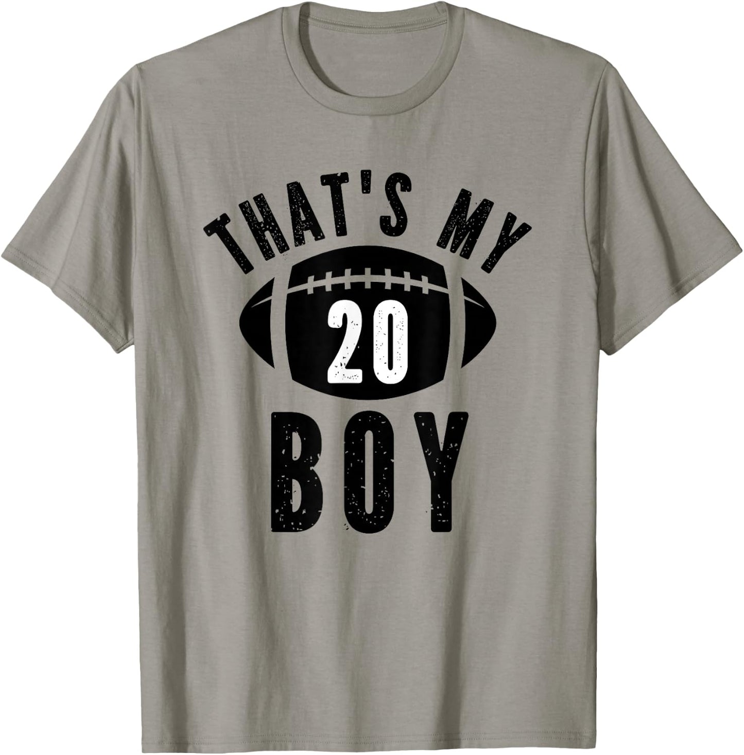 That's My Boy Football Number #20 T-Shirt - T-Shirt | Sand