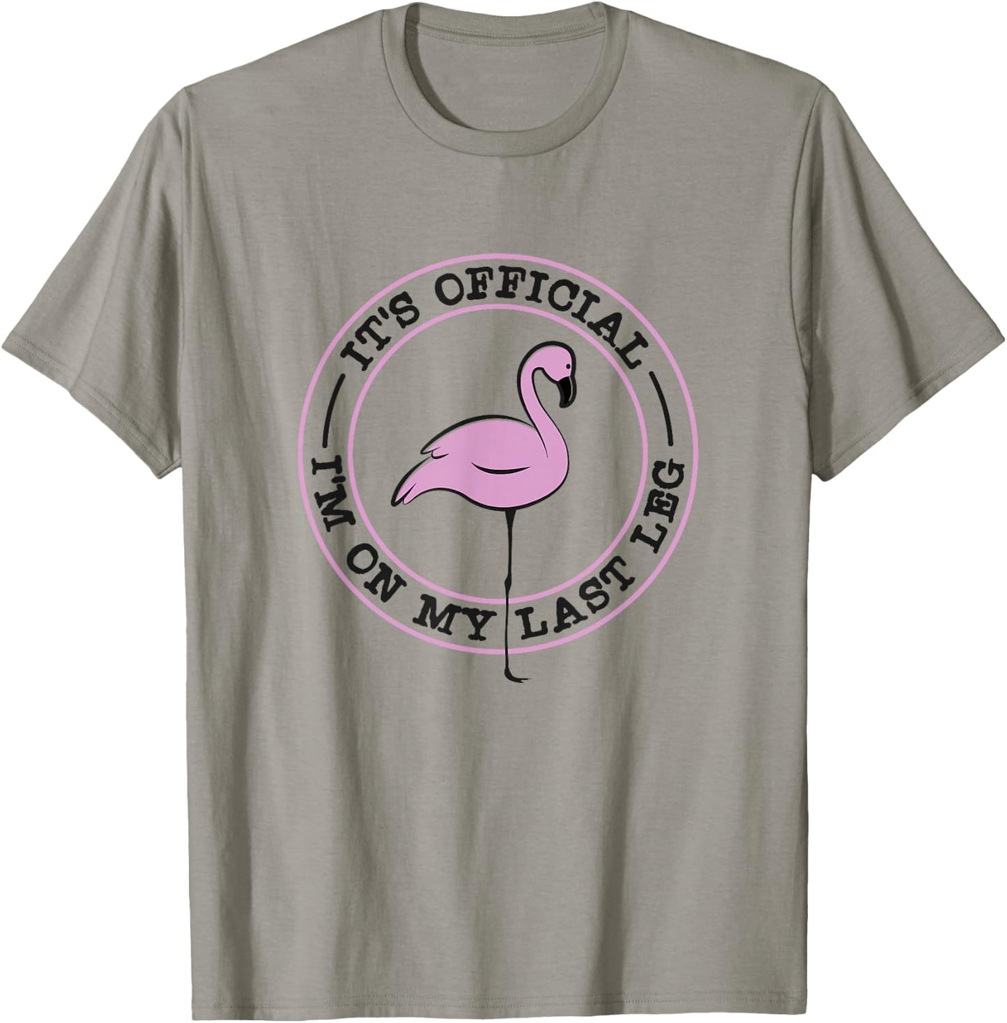 It's Official I'm On My Last Leg - Funny Leg Amputee T-Shirt - T-Shirt | Sand