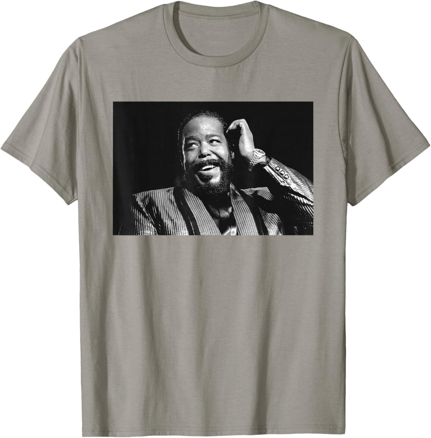 Singer Barry White Live In London By Stephen Wright T-Shirt - T-Shirt | Sand