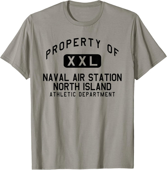 Property of Naval Air Station North Island Athletic Dept T-Shirt - T-Shirt | Sand