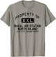 Property of Naval Air Station North Island Athletic Dept T-Shirt - T-Shirt | Sand
