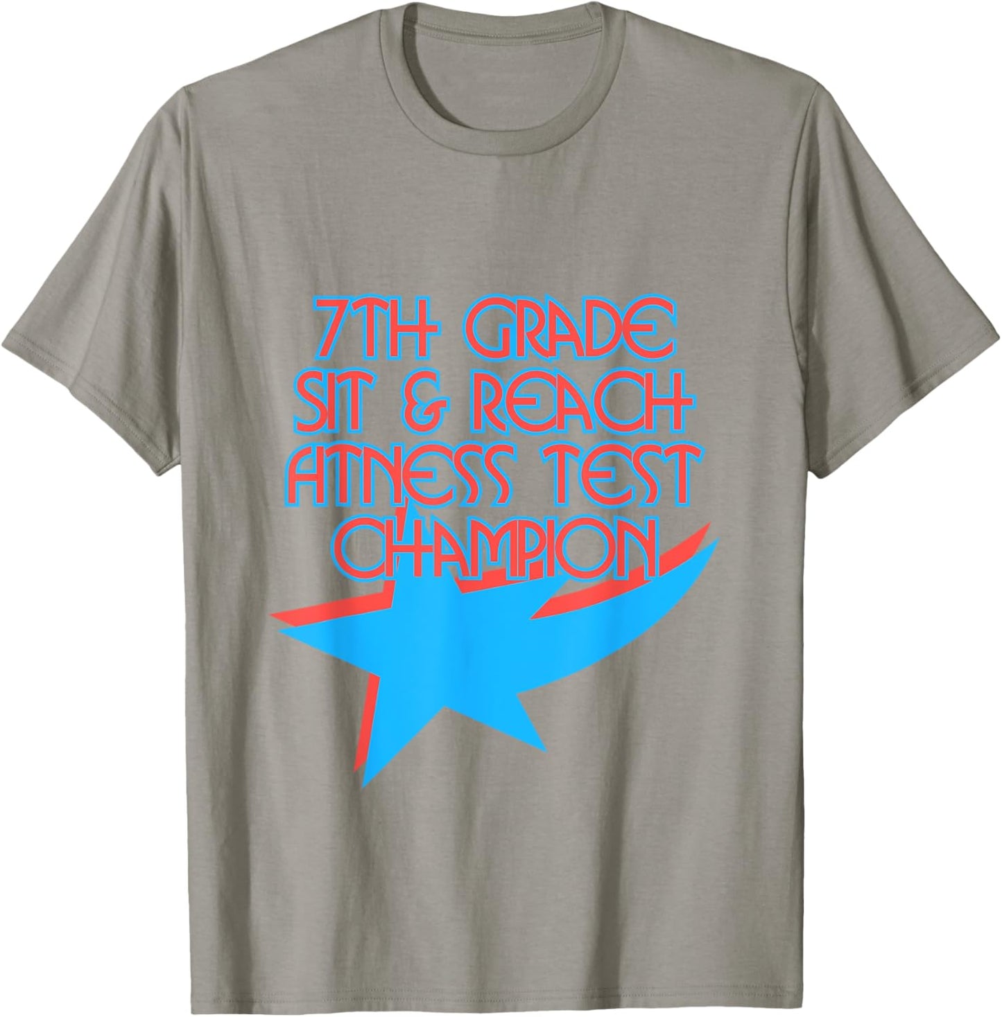 Retro Sit and Reach Fitness Test Champion 90s Nostalgia T-Shirt - T-Shirt | Sand