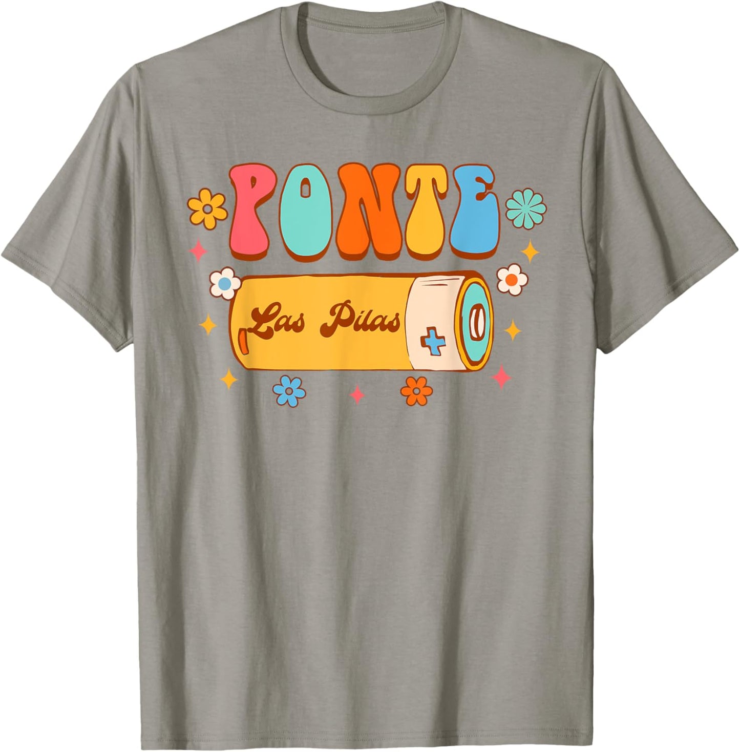 Funny Spanish Teacher Maestra Bilingual Ponte Las Pilas Men Women T-Shirt - T-Shirt | Sand