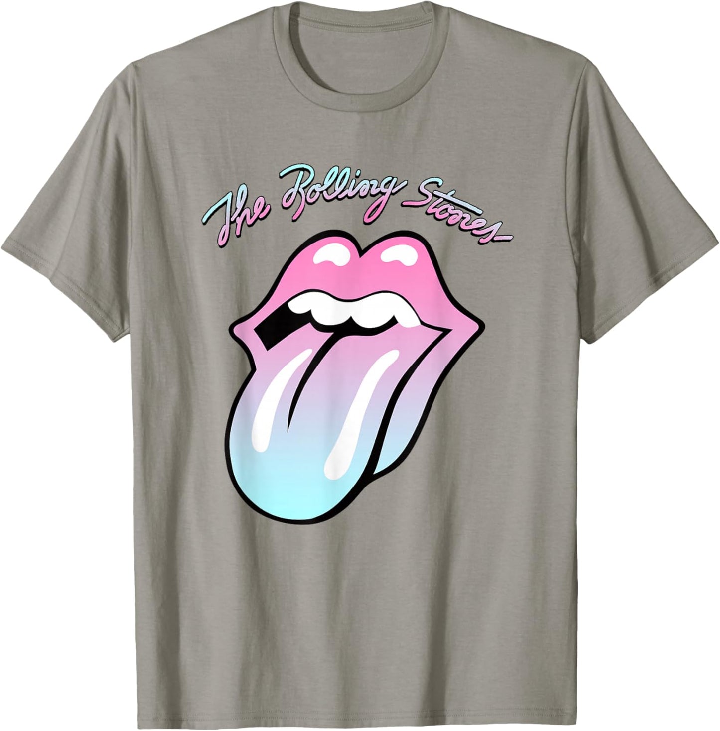 Official Rolling Stones Gradient Tongue T-Shirt - T-Shirt | Sand