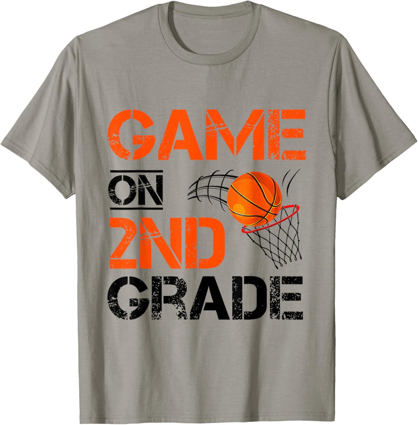 Funny Games On Second Grade Basketball First Day Of School T-Shirt - T-Shirt | Sand