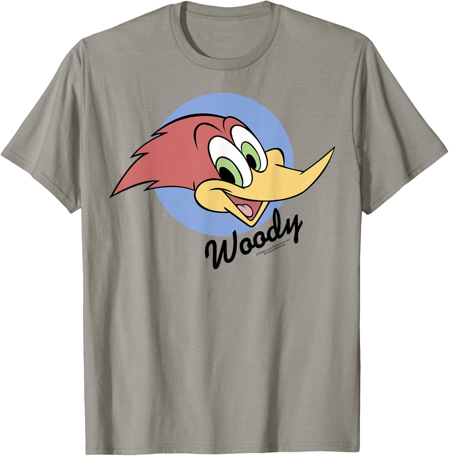 Woody Woodpecker Bold Circle Face Portrait T-Shirt - T-Shirt | Sand