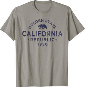Retro San Francisco California Throwback Vintage Stencil T-Shirt - T-Shirt | Sand
