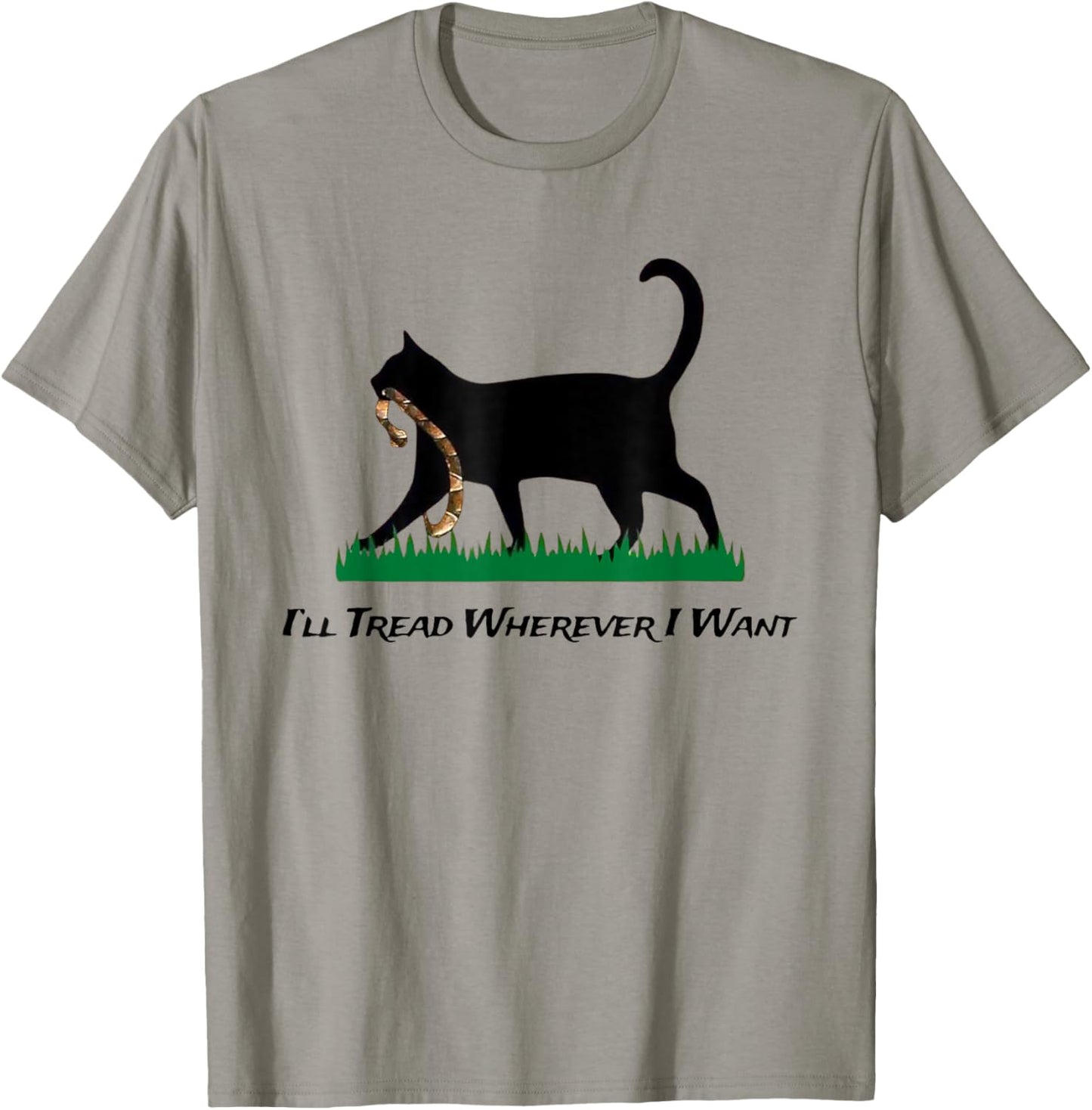 Kamala Lady Cat 2024 I'll Tread Wherever I Want T-Shirt - T-Shirt | Sand