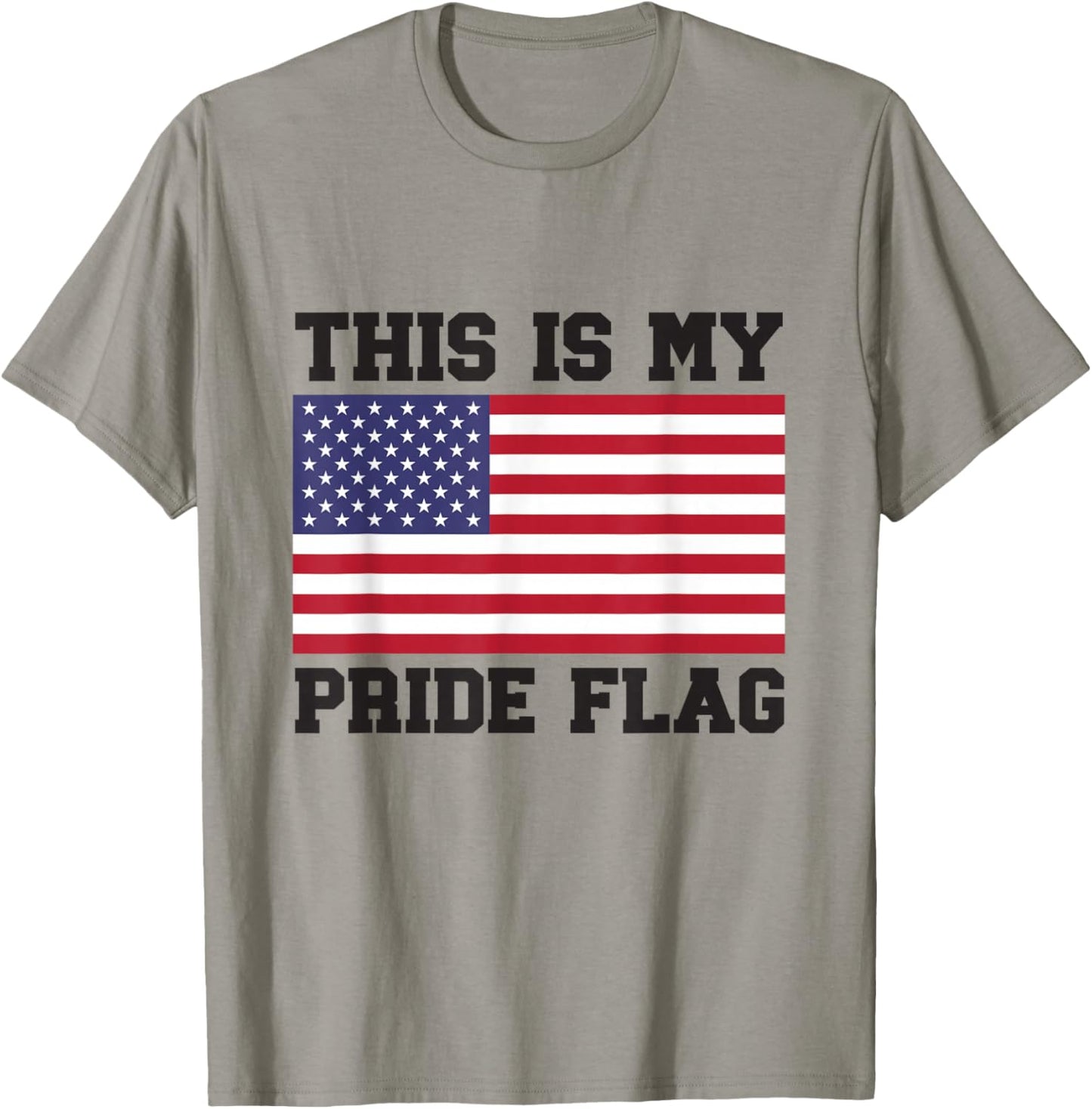 This Is My Pride Flag USA American 4th of July Patriotic T-Shirt - T-Shirt | Sand