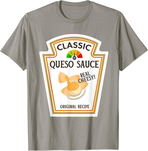 Queso Sauce DIY Halloween Costume Matching Group Cheese T-Shirt - T-Shirt | Sand