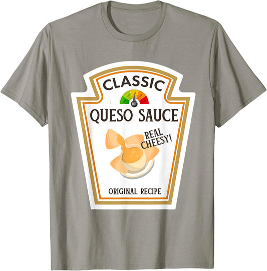 Queso Sauce DIY Halloween Costume Matching Group Cheese T-Shirt - T-Shirt | Sand