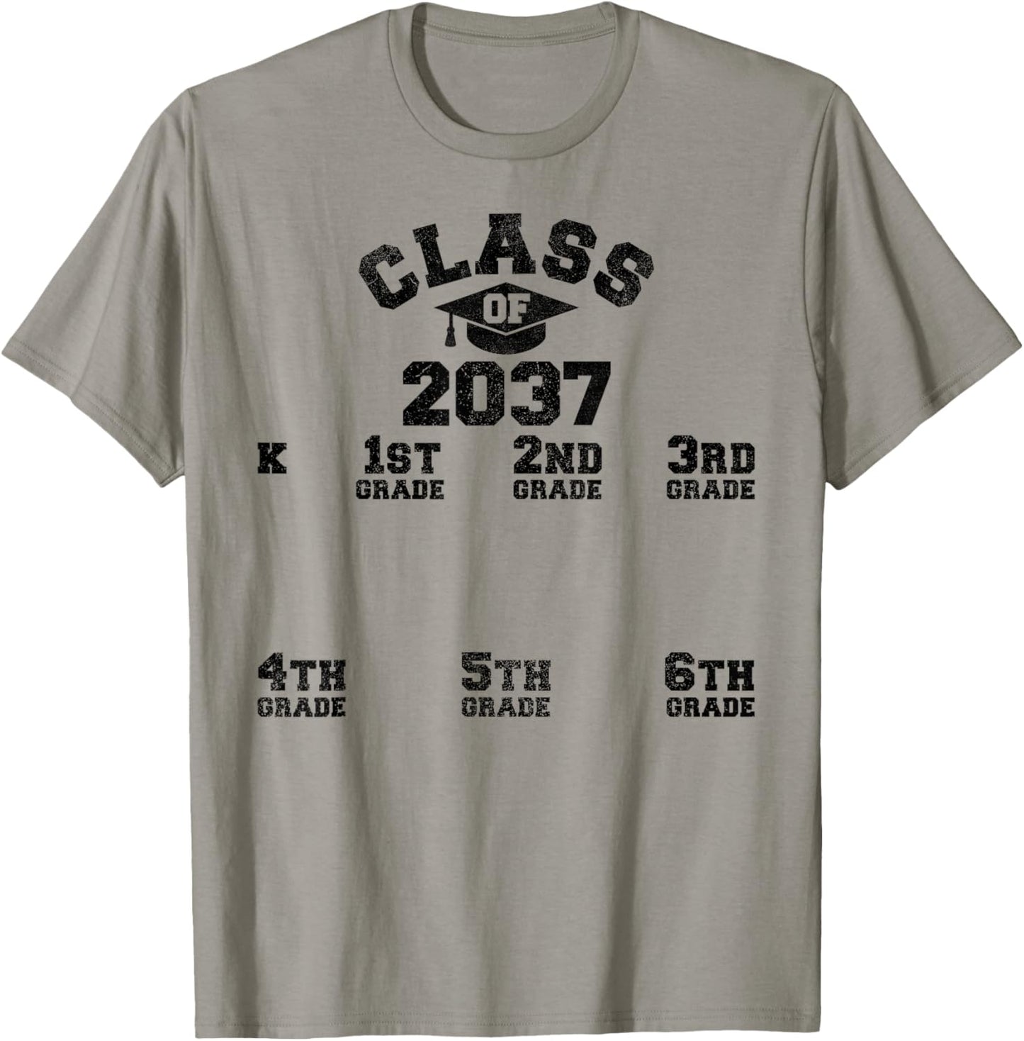 Class Of 2037 Handprint Shirt, Grow With Me Kindergarten Kid T-Shirt - T-Shirt | Sand