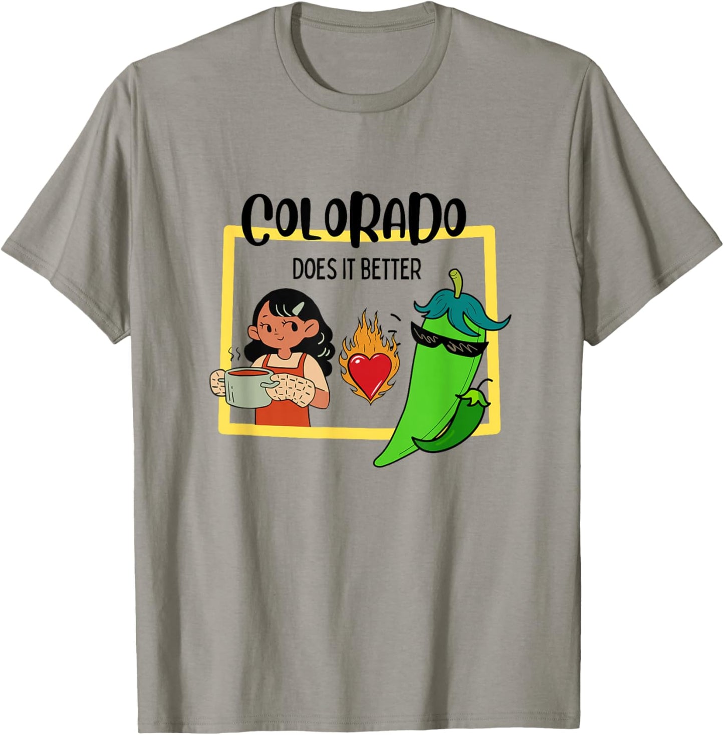 Colorado Green Chili Festival Cookoff, Pueblo Colorado T-Shirt - T-Shirt | Sand