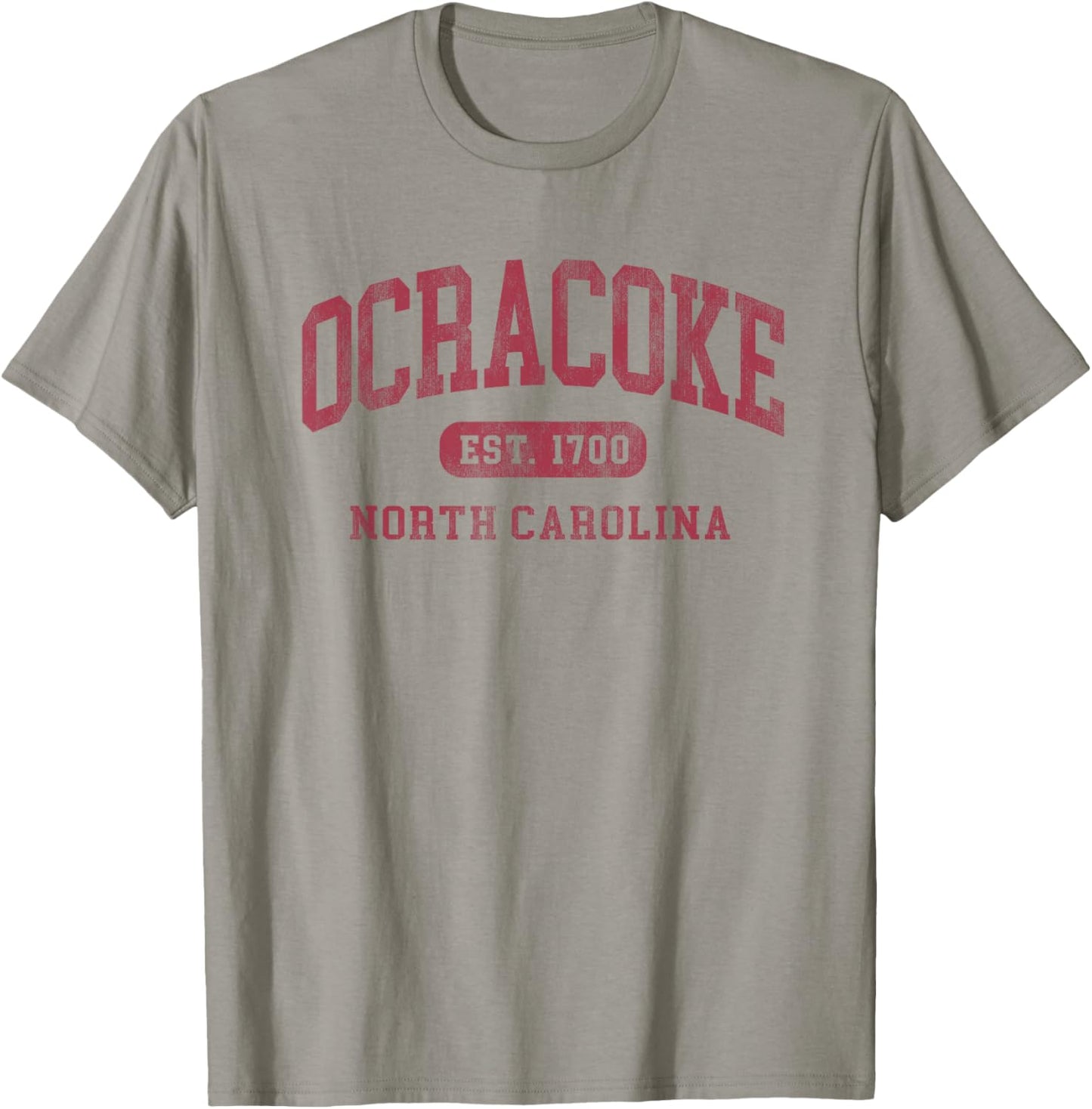 Ocracoke North Carolina Vintage Established 1700 Souvenir T-Shirt - T-Shirt | Sand